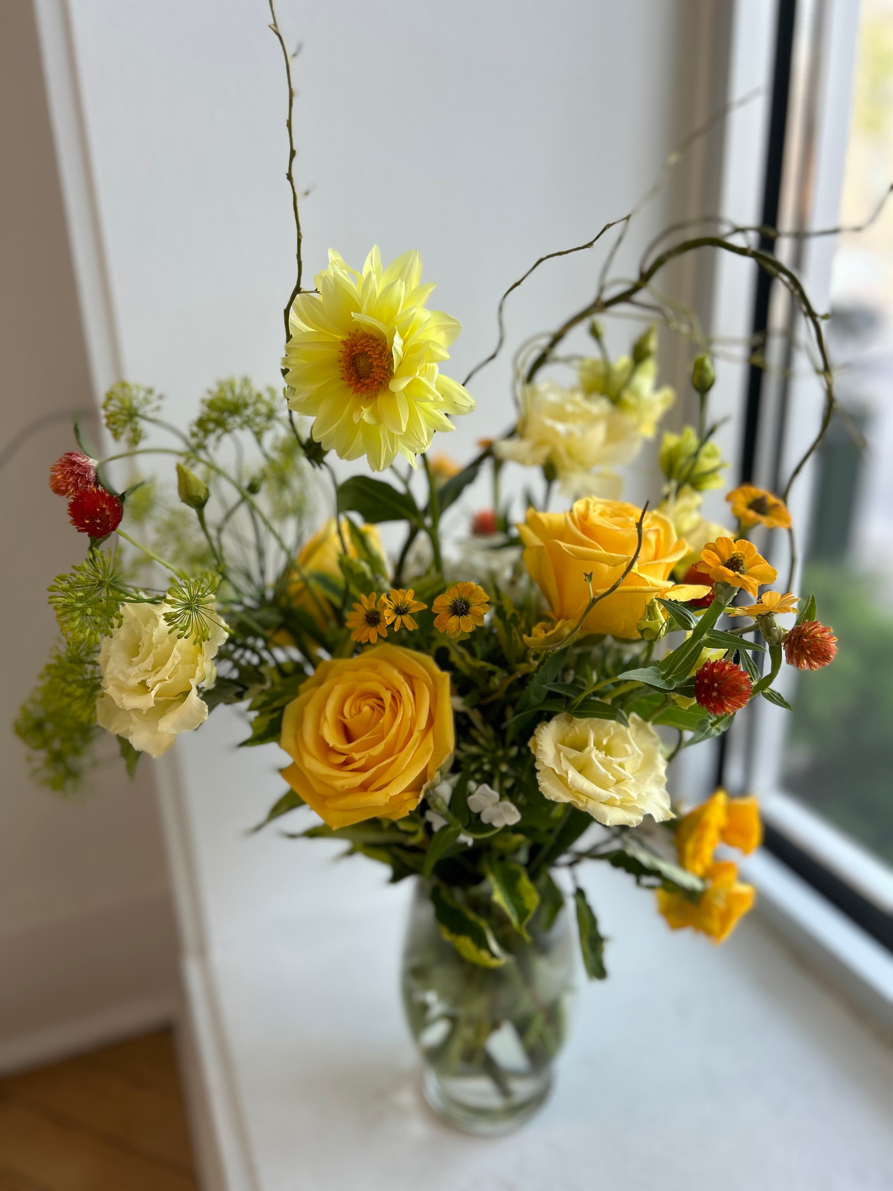Sunshine of my Life ~ Large Artful Arrangement of Dainty Yellows
